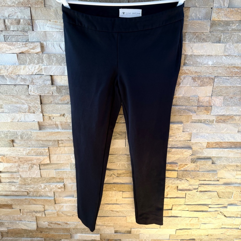 I Love Tyler Madison Women Black Ponte Pull On Leggings Slim Fit Pants Size M